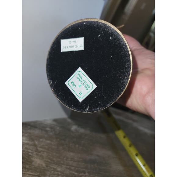 Bombay Company Crown Holder Stand & Handblown Glass Vase Set 1991 Vintage - Picture 6 of 7